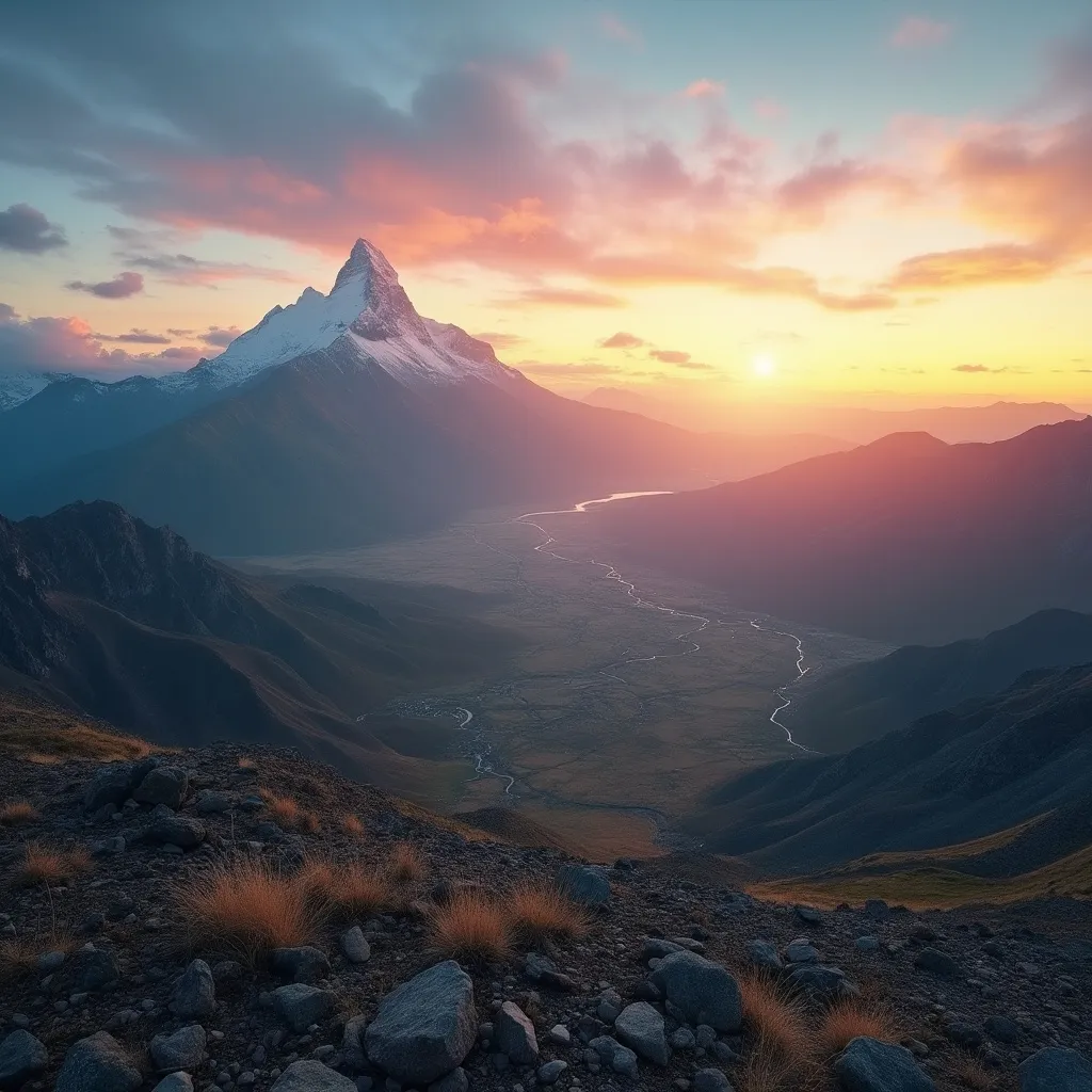 Paisaje inspirador de Argentina para la sección de título de 'Sobre Nosotros'